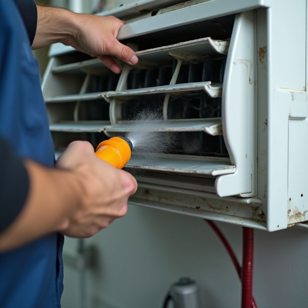 Reinigung einer Klimaanlage